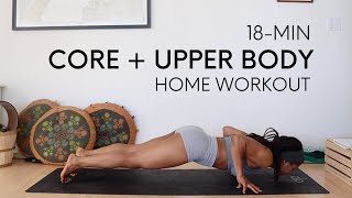 18 MIN CORE + UPPER BODY | Home Workout | Shaina Marie