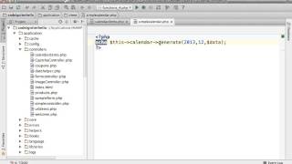CodeIgniter Calendar