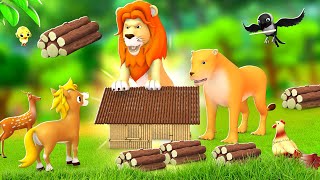 సింహం యొక్క వెదురు ఇల్లు - Lion's Bamboo House Story | Telugu Kathalu Moral Stories JOJO TV