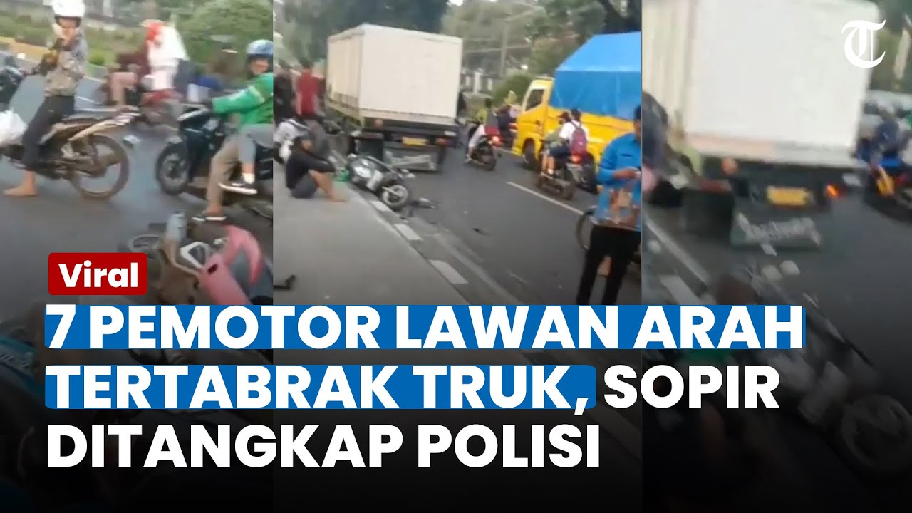 Kronologi Truk Tabrak 7 Pengendara Motor Lawan Arah Di Lenteng Agung ...