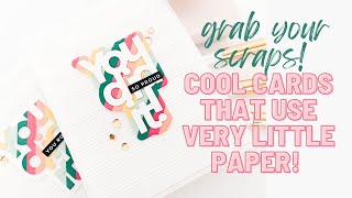 Grab All Your Tiny Scrap Paper...This is A Scrap Buster! | Clean and Simple Encouragement Cards