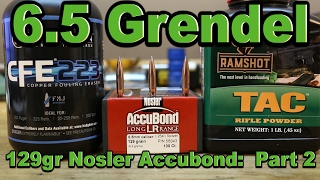 6.5 Grendel - 129gr Nosler Accubond Long Range with CFE 223 and TAC