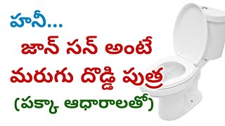 హనీ... జాన్సన్ అంటే మరుగు దొడ్డి పుత్ర... (ఆధారాలతో)