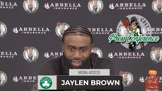 Jaylen Brown: "We're Ready To Go. We Have A Championship Mentality." | Celtics Media Day 2021