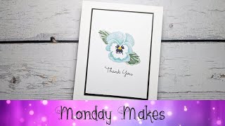 Pansy Patch Thank You Card Featuring Stampin Up® Products Stampinup Sunnstampin