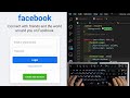 ASMR - HTML CSS  Facebook Login Page - No Talking