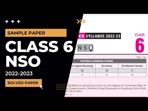 Class 6 NSO Sample Paper 2022-2023 Solved Paper/NSO Class 6 Sample ...