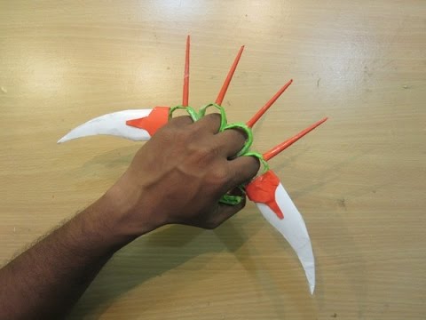 How to Make a Paper knuckles sword - Easy paper knife ,blade tutorials How to Make a Paper knuckles sword - Easy paper knife ,blade tutorials