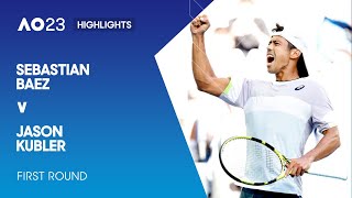 Sebastian Baez v Jason Kubler Highlights | Australian Open 2023 First Round