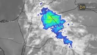 لحظة رصد غيم ركامية في البحر الاحمر من مصر وسعودية و غيم في الاردن⚡🌩⛈⛈