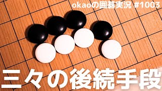 知っておきたい実戦知識、三々定石後の後続手段【囲碁実況#1003】