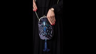 Вечерняя сумочка из итальянского бархата.  evening bag