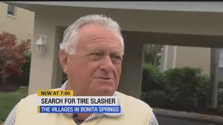 Serial tire slasher at large in Bonita Springs