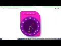 Analog and Digital Clock using Html CSS & Javascript | Design wall clock using Html css & js