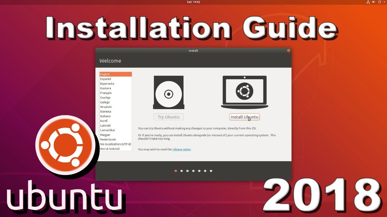 Ubuntu 18.04 2018 Full Installation Guide - YouTube