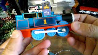 Unboxing and first look at the 60th anniversary TOMY plarail metallic Thomas with annie and clarabel