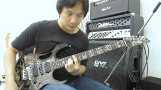 อ.โอ๋ลองกีตาร์ Ibanez JEM77FP2 Steve Vai Signature Electric Guitar  Floral Patter