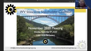November 2020 Meeting - West Virginia Statewide Stakeholder Coalition