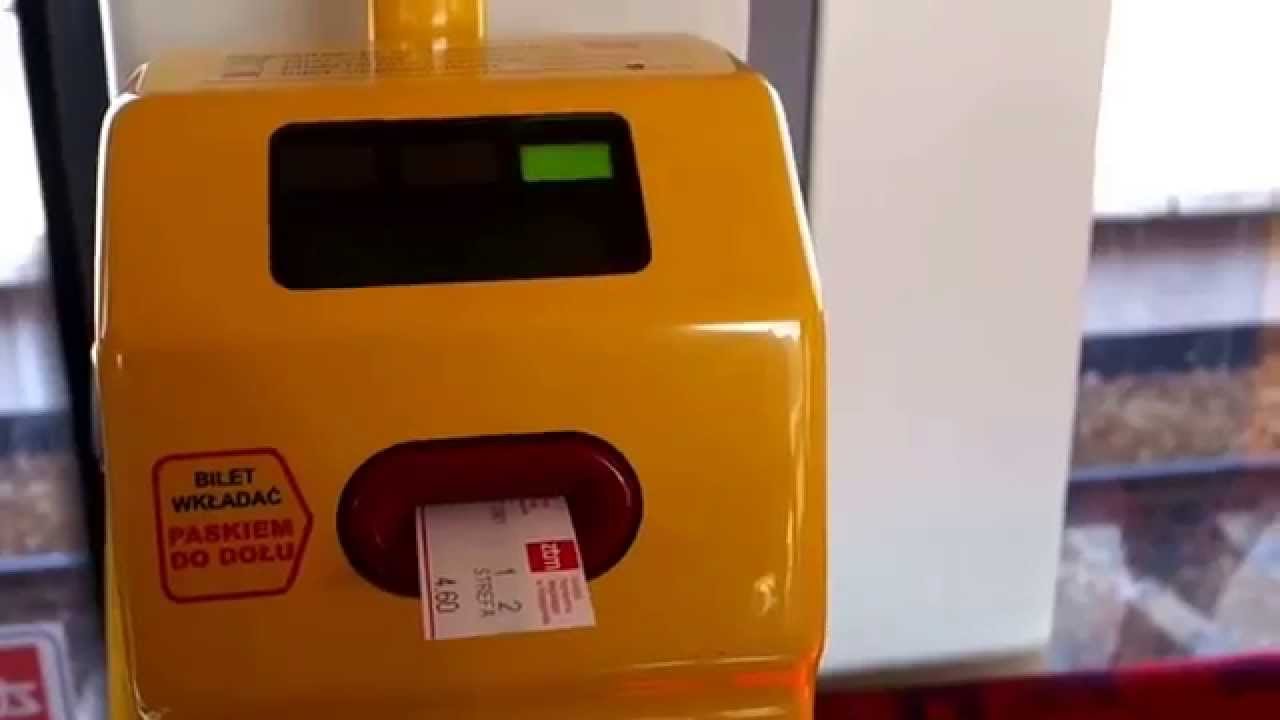 How To Validate A Ticket On Warsaw Public Transport - YouTube