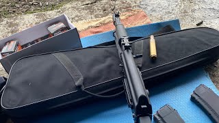 Сайга МК 033 (5,45х39) механический прицел. Дистанция 500м.   Saiga 5.45x39 short carbine 500 meters