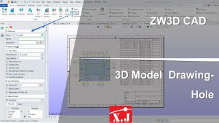 ZW3D คู่มือ สอนการใช้งาน Drawing - Table - Hole