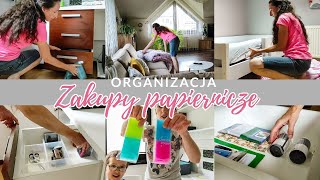 Zakupy papiernicze z Action | Organizacja kącika biurowego | Vlog