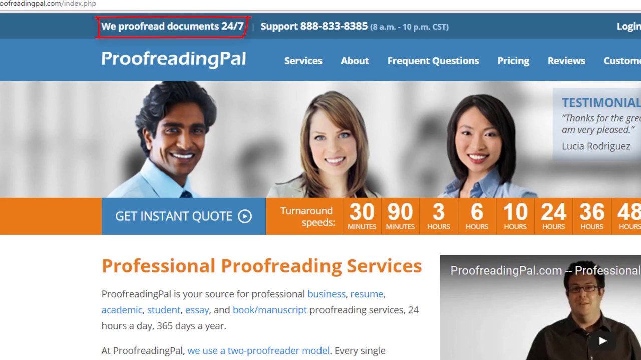 Proofreading Services And Ordering Process Proofreadingpal Youtube