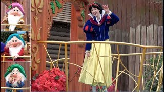 ºoº [白雪姫と7人の小人] TDL ディズニー・クリスマス・ストーリーズ 2018 パレード Disney Christmas Stories Snow white float