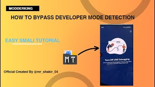 LEARN MODDING | How to bypass developer mode detection using MT Manager |Smali Reverse Engineering |