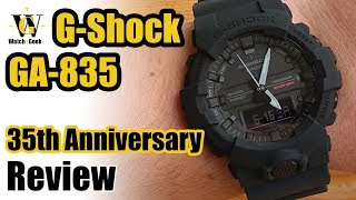 Casio G-Shock GA-835 Review - 35th anniversary Big Bang Black