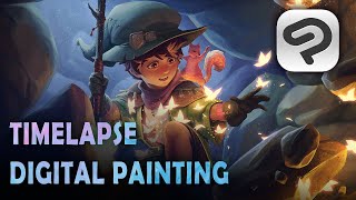 Magic - Digital Painting Timelapse【CLIP STUDIO PAINT】35th International Illustration Contest