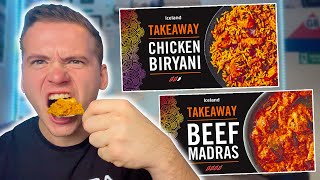 Do Iceland Have The BEST Supermarket Curries? | Takeaway Chicken Biryani + Beef Madras!! 🍛