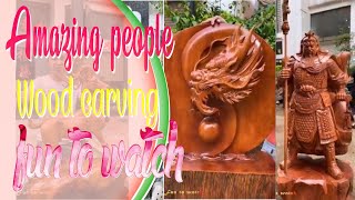 Amazing people || wood carving || ceramic carving