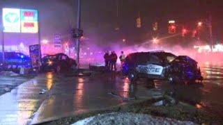 Dearborn Heights officer injured in serious crash