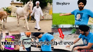 TRALI 🎨 PAINT ਲਿਆਦਾ✅(Rubber paint)ਨੁੱਕਰੀ 🐎🔥//ਅੱਧ ਮੁੱਲ💸ਚ ਮਿਲ ਗਈ ਚਾਦਰ🚚TRALI ਲਈ//@DilpreetDhillonOfficial