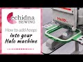 How to add new, non-standard hoops into your Halo | Echidna Sewing