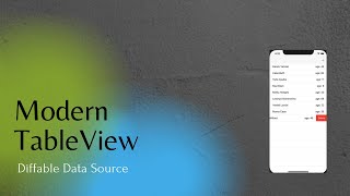 UITableView with UITableViewDiffableDataSource | iOS Development
