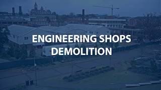 Engineering Shops Demolition Timelapse