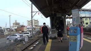 車いす道中記愛知編 弥富駅名鉄尾西線弥富駅行列車下車 愛知県弥富市編