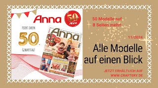 Zeitschrift Anna 11/24 - Alle Modelle auf einen Blick