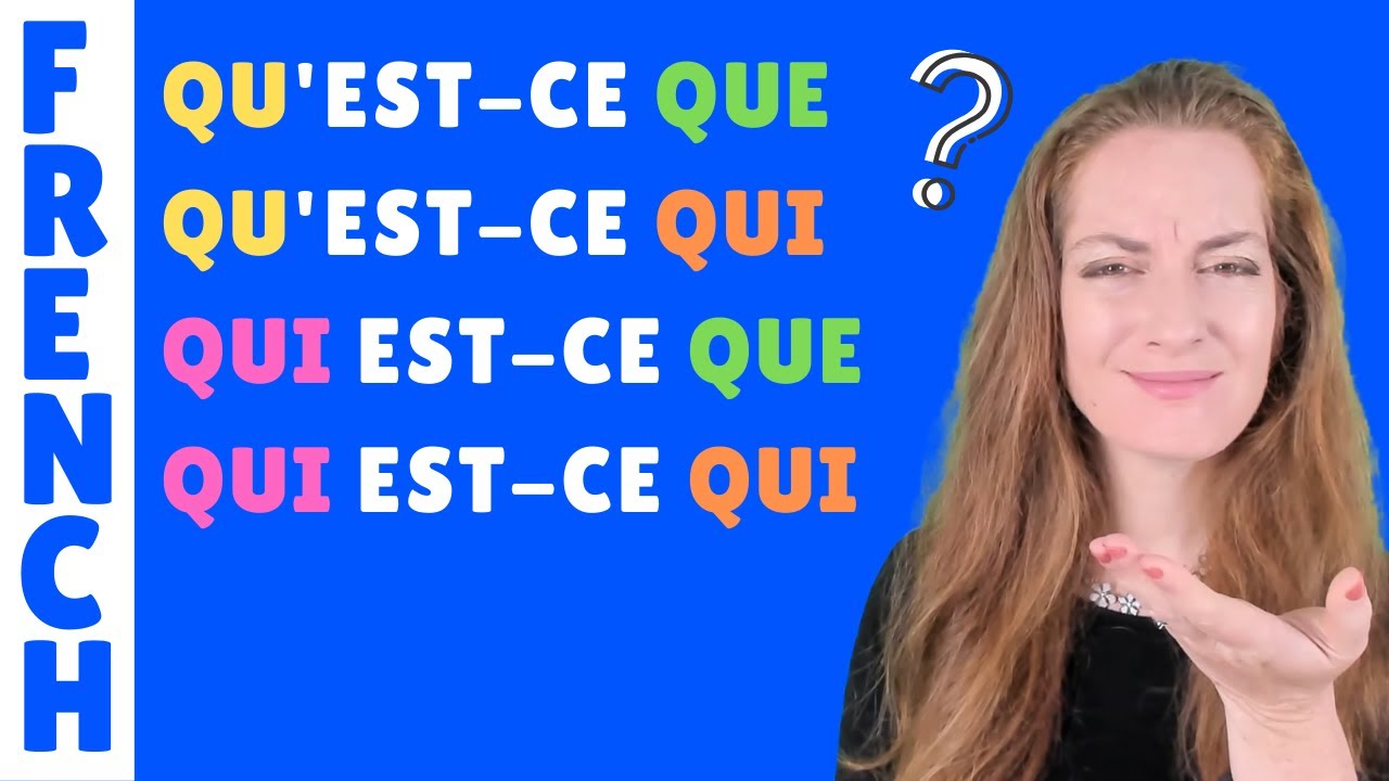 Qu'est-ce Que / Qu'est-ce Qui / Qui Est-ce Que / Qui Est-ce Qui - Leçon ...