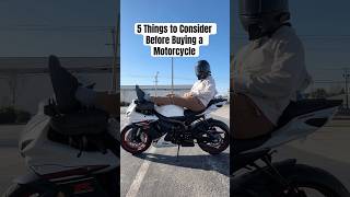 5 Things To Consider Before Buying A Motorcycle