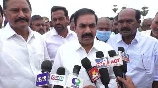 మనుబోలు మండలం బద్దెవోలు NH 5 హై రోడ్డు పనులును పరిశీలించారు రాష్ట్ర వ్యవసాయ శాఖామాత్యులు