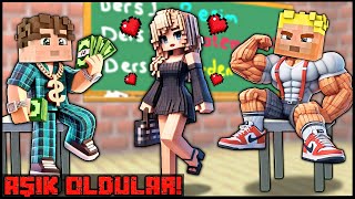 MUSCLE EFEKAN AND MILLIONAIRE ALPEREN FALLED IN LOVE WITH THE SAME GIRL AT SCHOOL! 🤣 -Minecraft