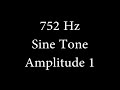 752 hz sine tone amplitude 1