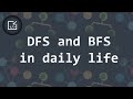 DFS and BFS in daily life