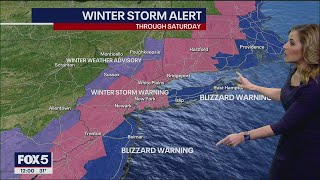 NY Nor'easter forecast