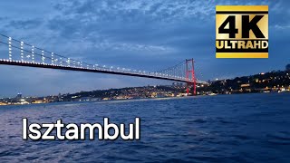 Istanbul: Emirgan park, Ortaköy, Istanbul traffic.  City Walking Tour 4K.