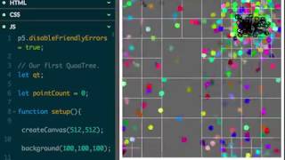 Quadtree demo in Javascript