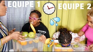 1min Pour Récolter Le Plus de Fruits SANS LES MAINS 🤣🍏🍒🍌☔️💦